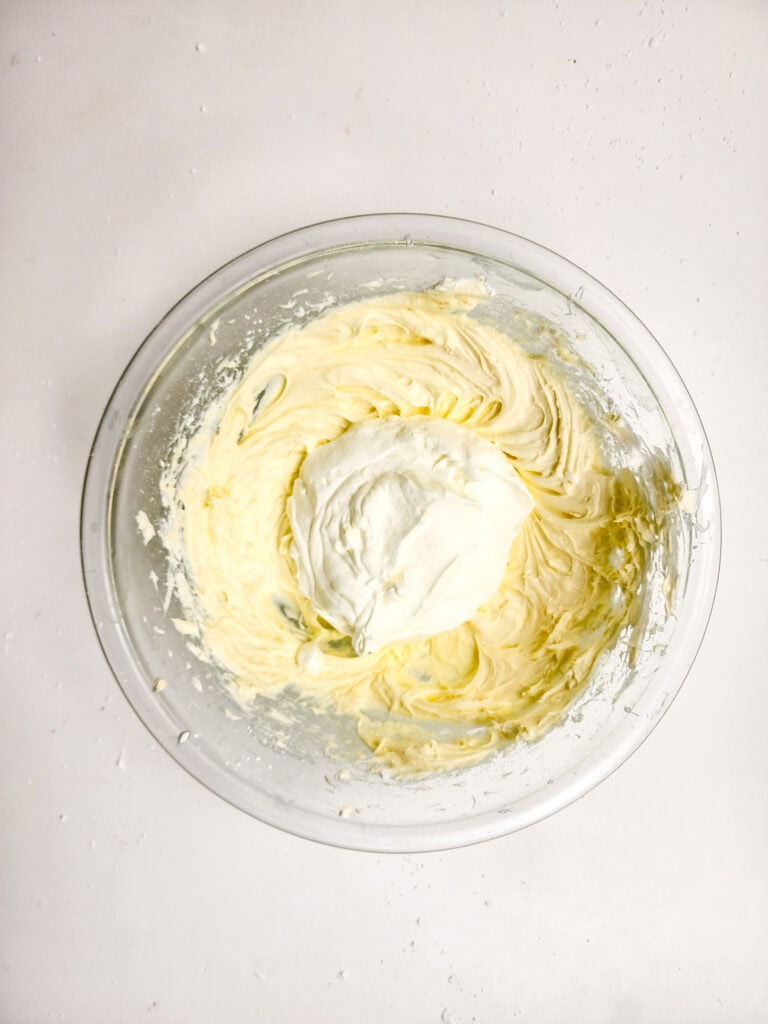 No Bake Vanilla Cheesecake Cups Process Photo