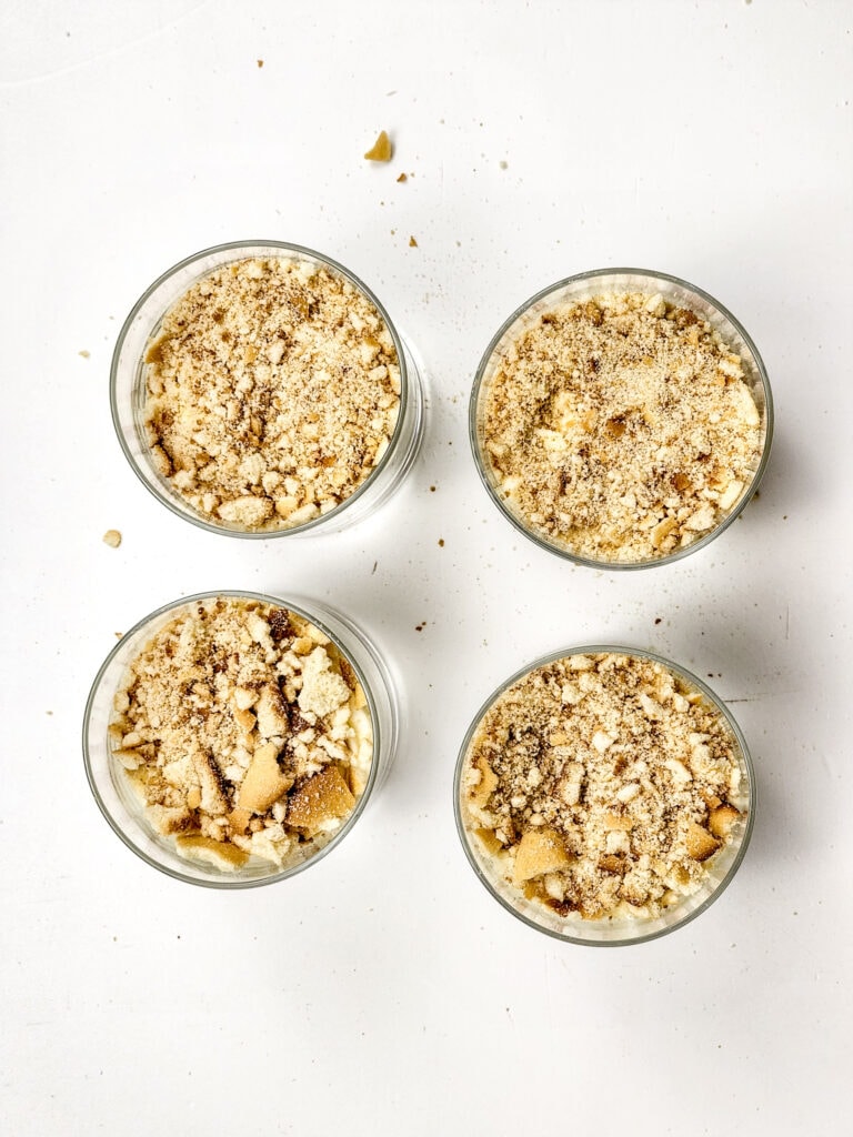 No Bake Vanilla Cheesecake Cups Process Photo