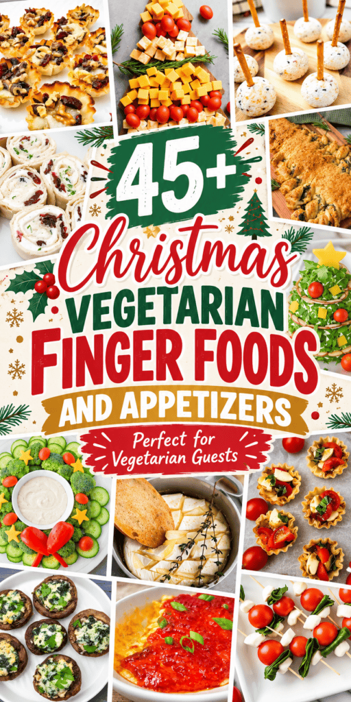 vegetarian finger food and appetizers for christmas parties