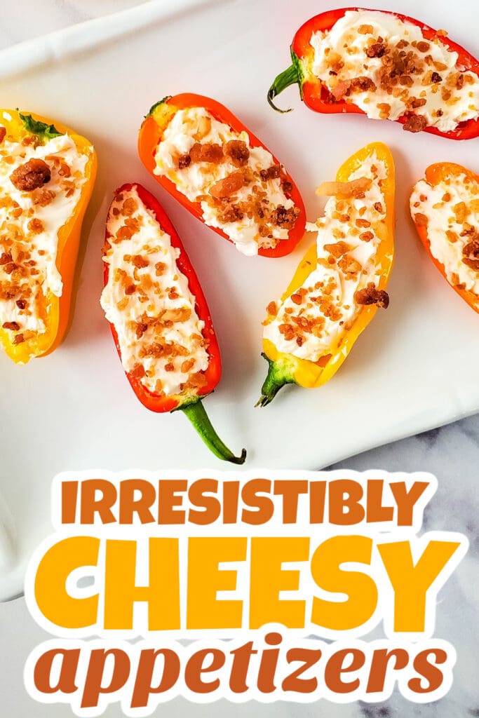 Cheesy Appetizer-Cheesy Bacon Stuffed Mini Peppers