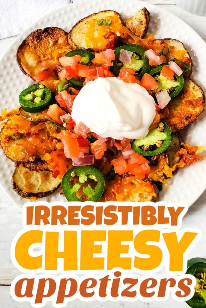 Cheesy Appetizer-Cheesy Baked Irish Nachos