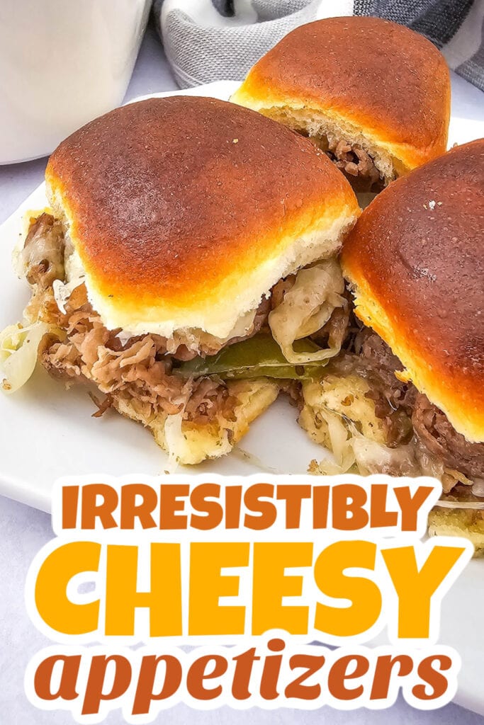 Cheesy Appetizer-Philly Cheesesteak Sliders