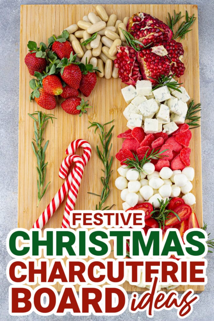Christmas Charcuterie Board-Christmas Cane Charcuterie Board