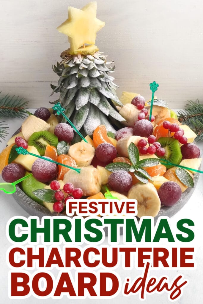 Christmas Charcuterie Board-Christmas Pineapple Tree Fruit Tray