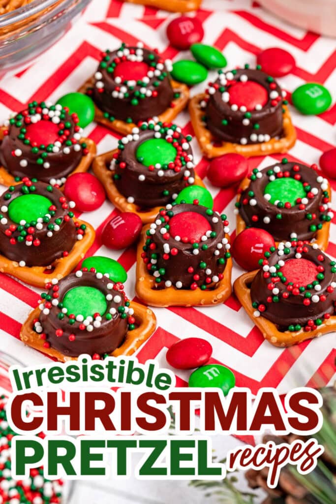 Christmas Pretzels- Christmas Rolo Pretzel Bites