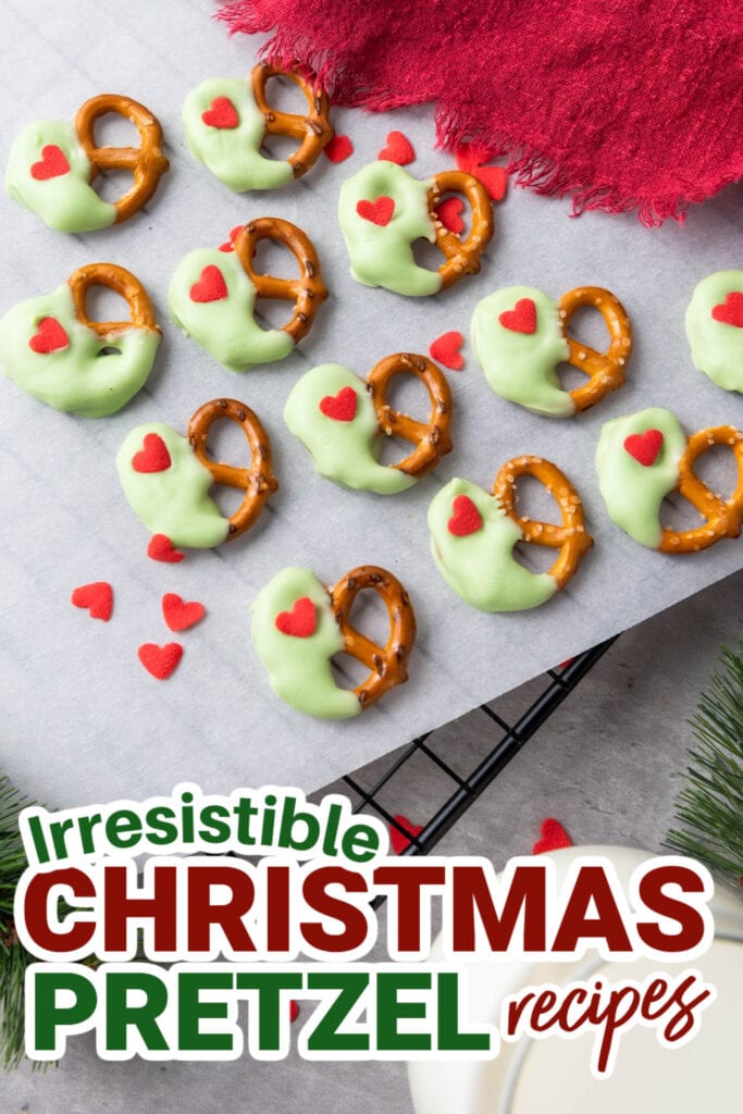 Christmas Pretzels- Grinch-Themed Christmas Pretzels