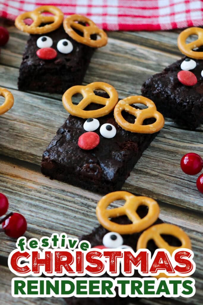 Christmas Reindeer Treats- Rudolph Brownies