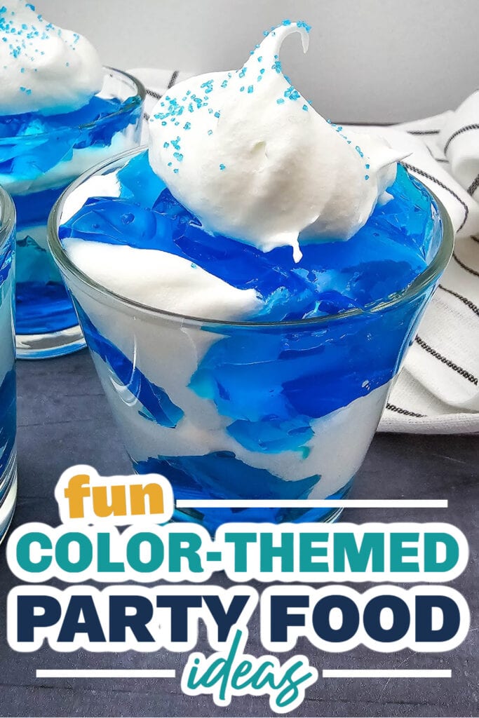 Color Party Food Ideas-Blueberry Cloud Mousse