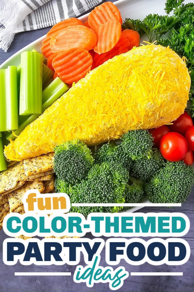 Color Party Food Ideas-Carrot Cheeseball