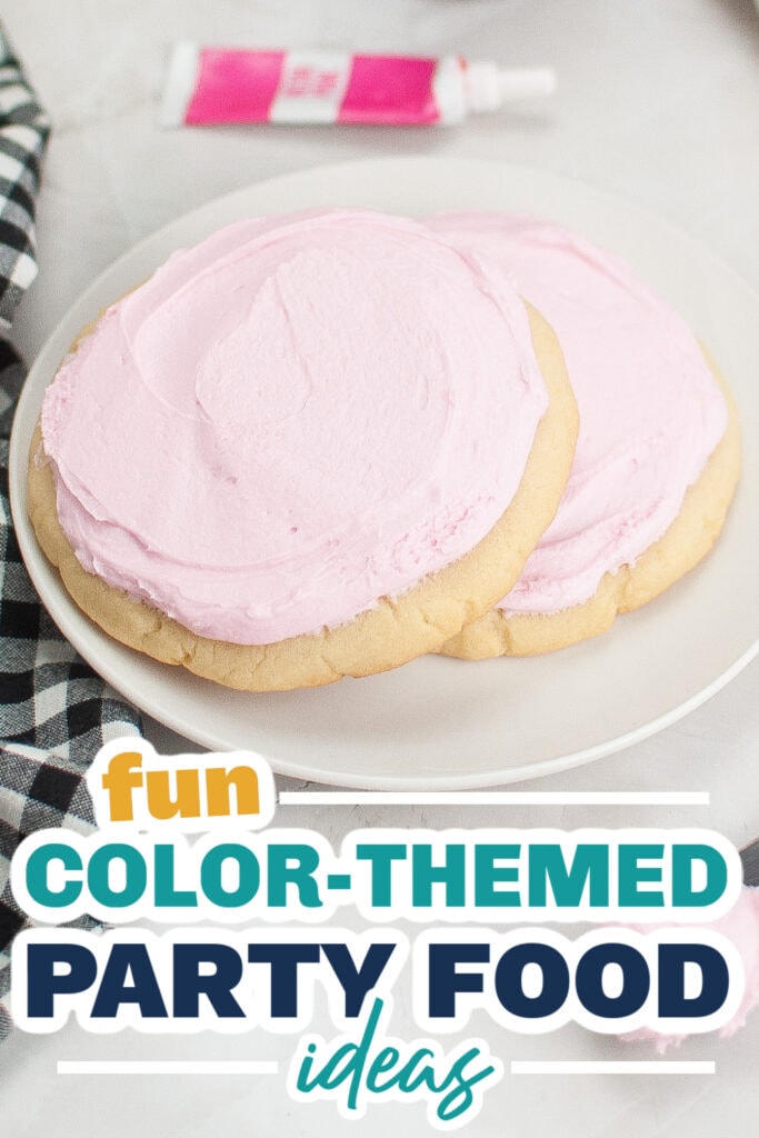 Color Party Food Ideas-Copycat Crumbl Pink Sugar Cookies