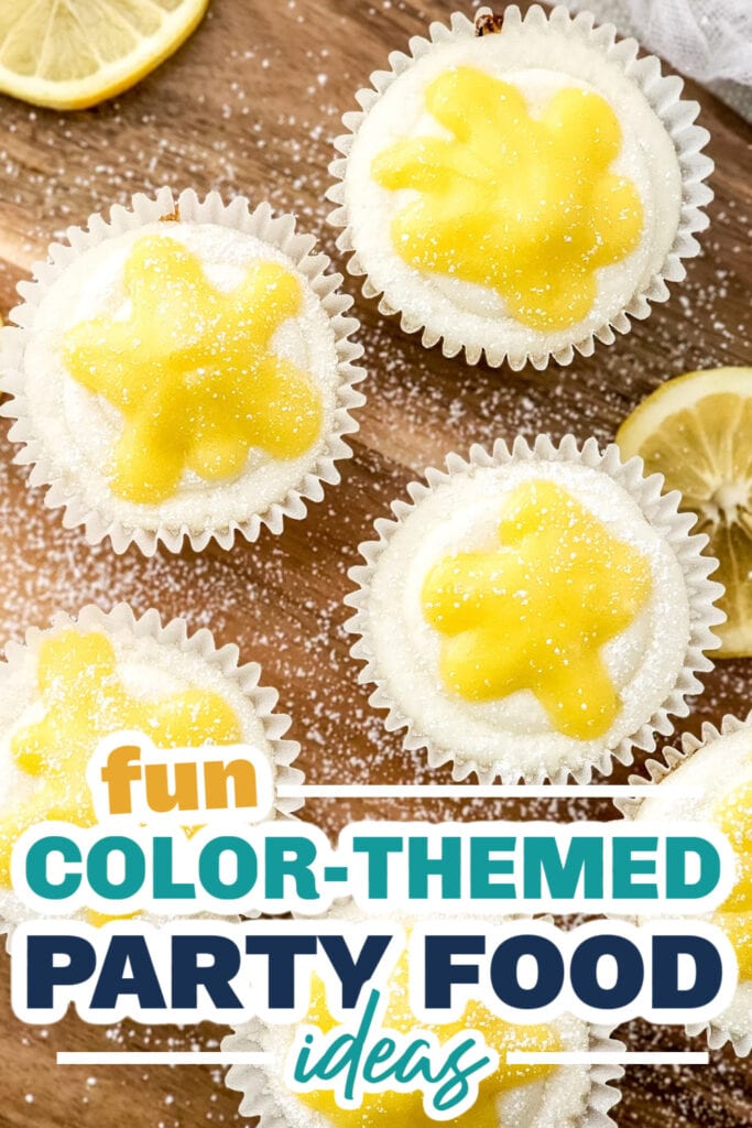 Color Party Food Ideas-Fresh Lemon Bar Cupcakes