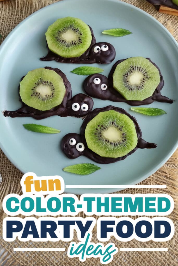 Color Party Food Ideas-Kiwi Turtles