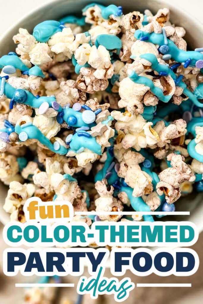 Color Party Food Ideas-Little Mermaid Popcorn