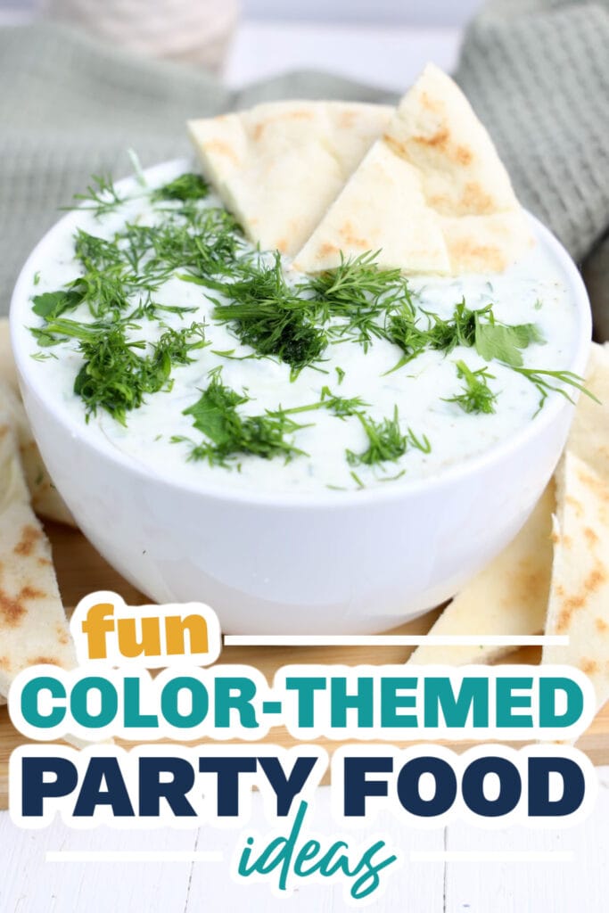 Color Party Food Ideas-Tzatziki Dip