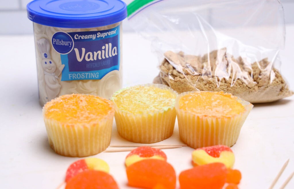 Crab Cupcakes Process Ingredients