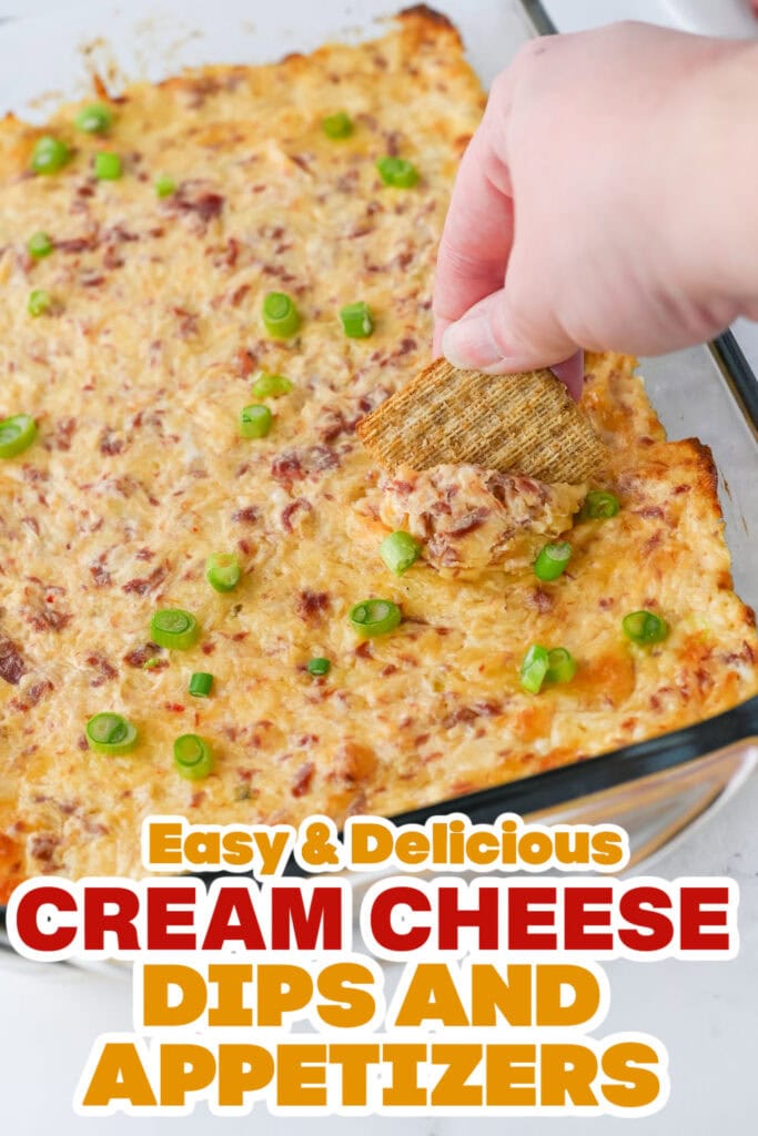 Cream Cheese Dips and Appetizers-Baked Cheesy Reuben Dip