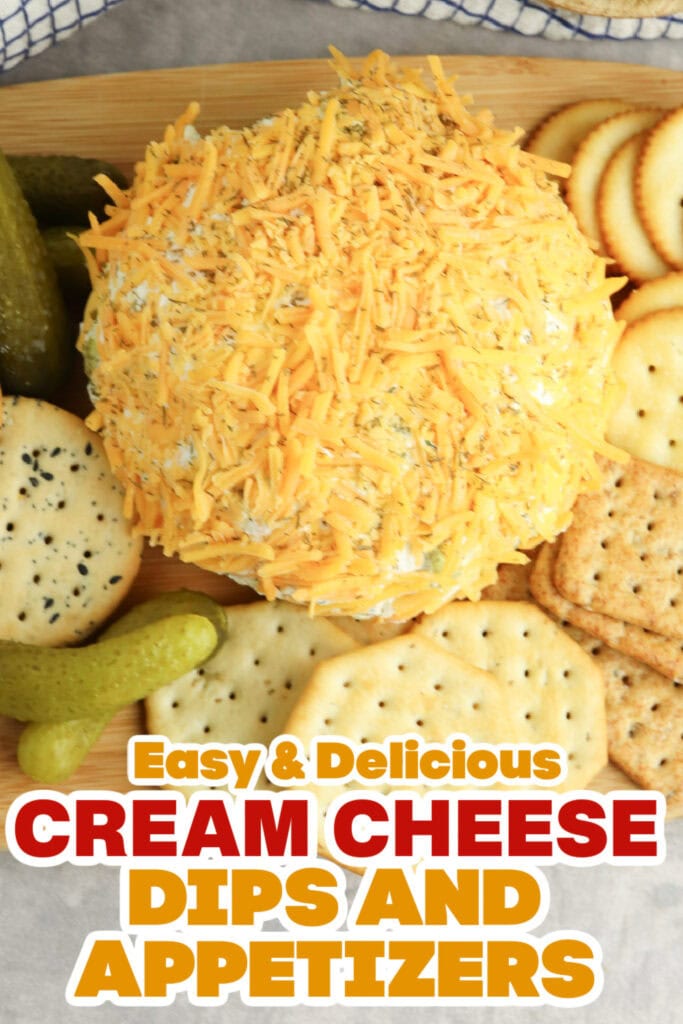 Cream Cheese Dips and Appetizers-Cheddar Pickle Cheese Ball