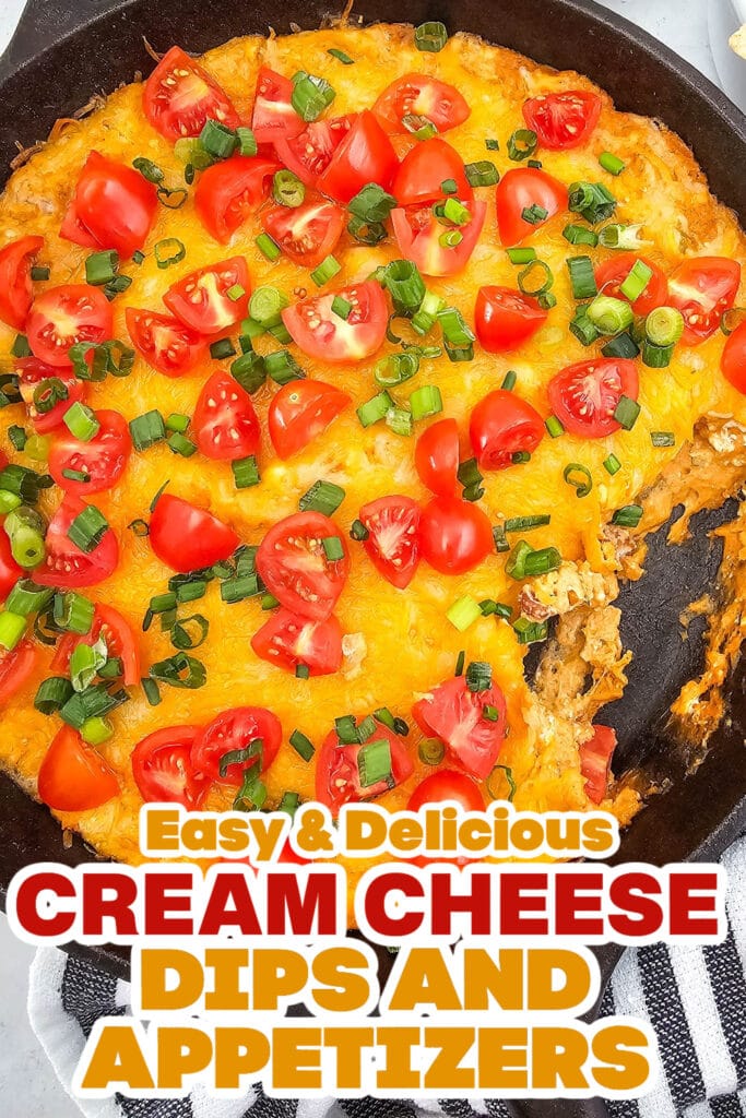Cream Cheese Dips and Appetizers-Cheesy Texas Trash Dip