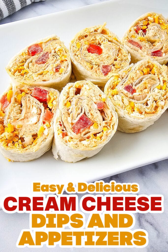 Cream Cheese Dips and Appetizers-Chicken Taco Pinwheels