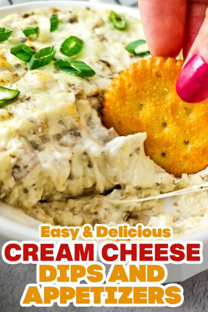 Cream Cheese Dips and Appetizers- Creamy Baked Mushroom Dip