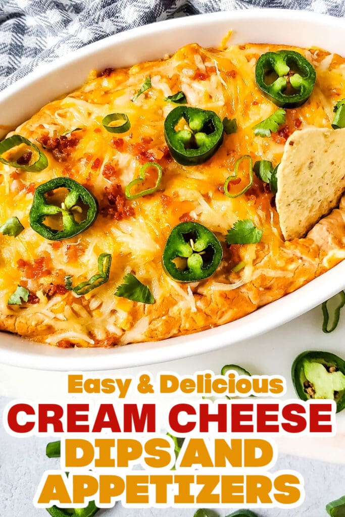 Cream Cheese Dips and Appetizers-Hot Cheesy Bacon Bean Dip