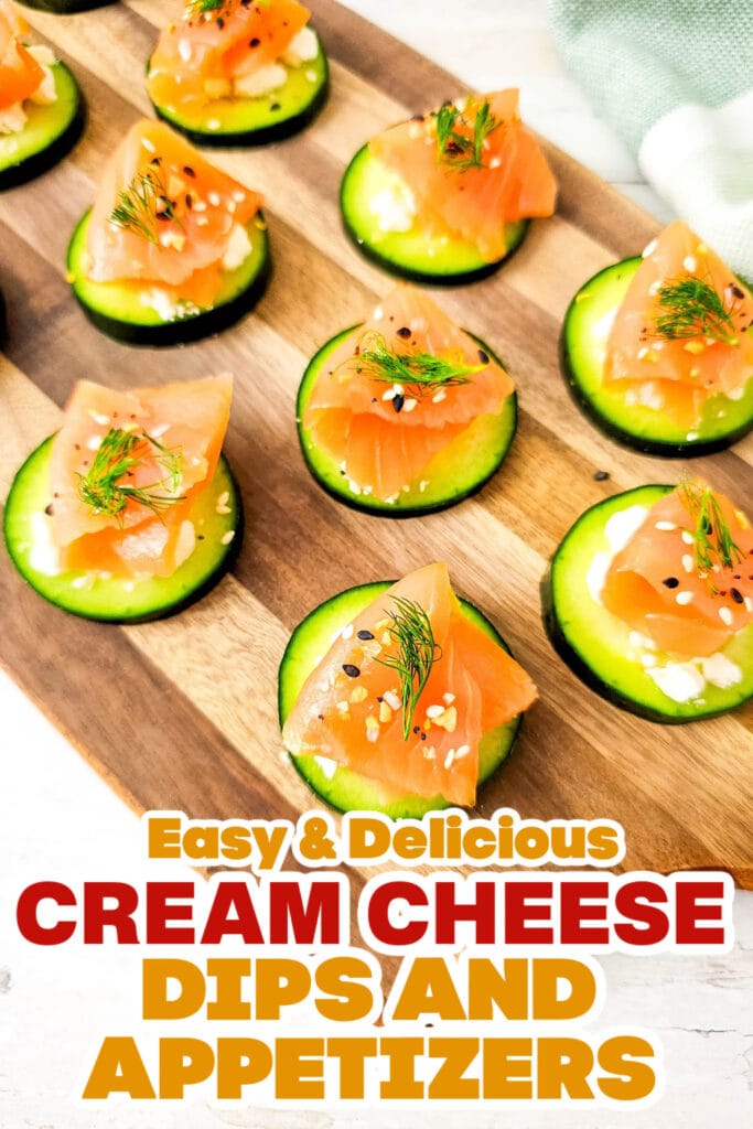 Cream Cheese Dips and Appetizers-Light Salmon Cucumber Bites