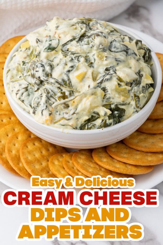 Cream Cheese Dips and Appetizers-Spinach Artichoke Dip