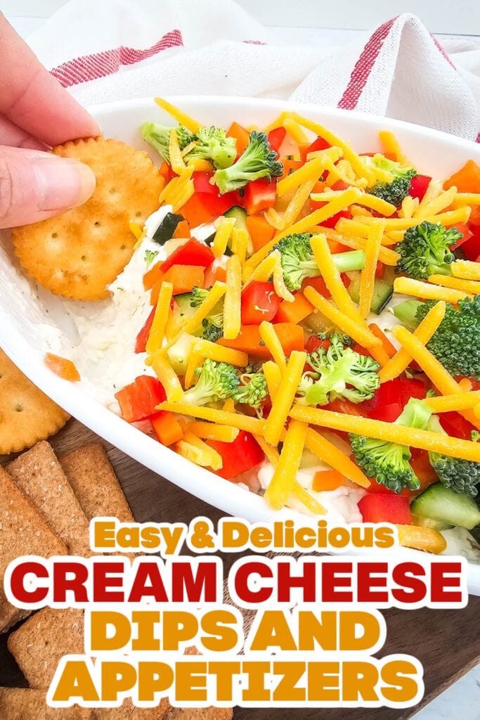 Cream Cheese Dips and Appetizers-Veggie Pizza Dip