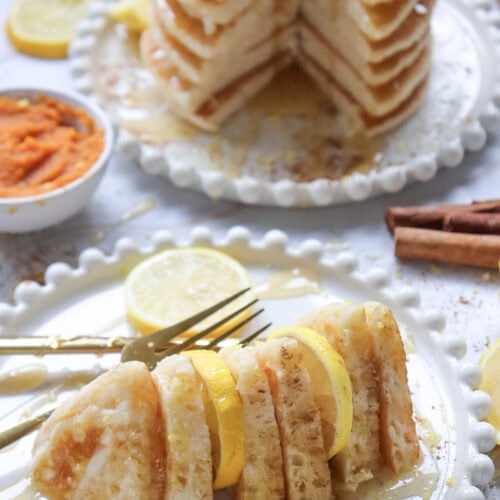 Lemony Pumpkin Pancakes