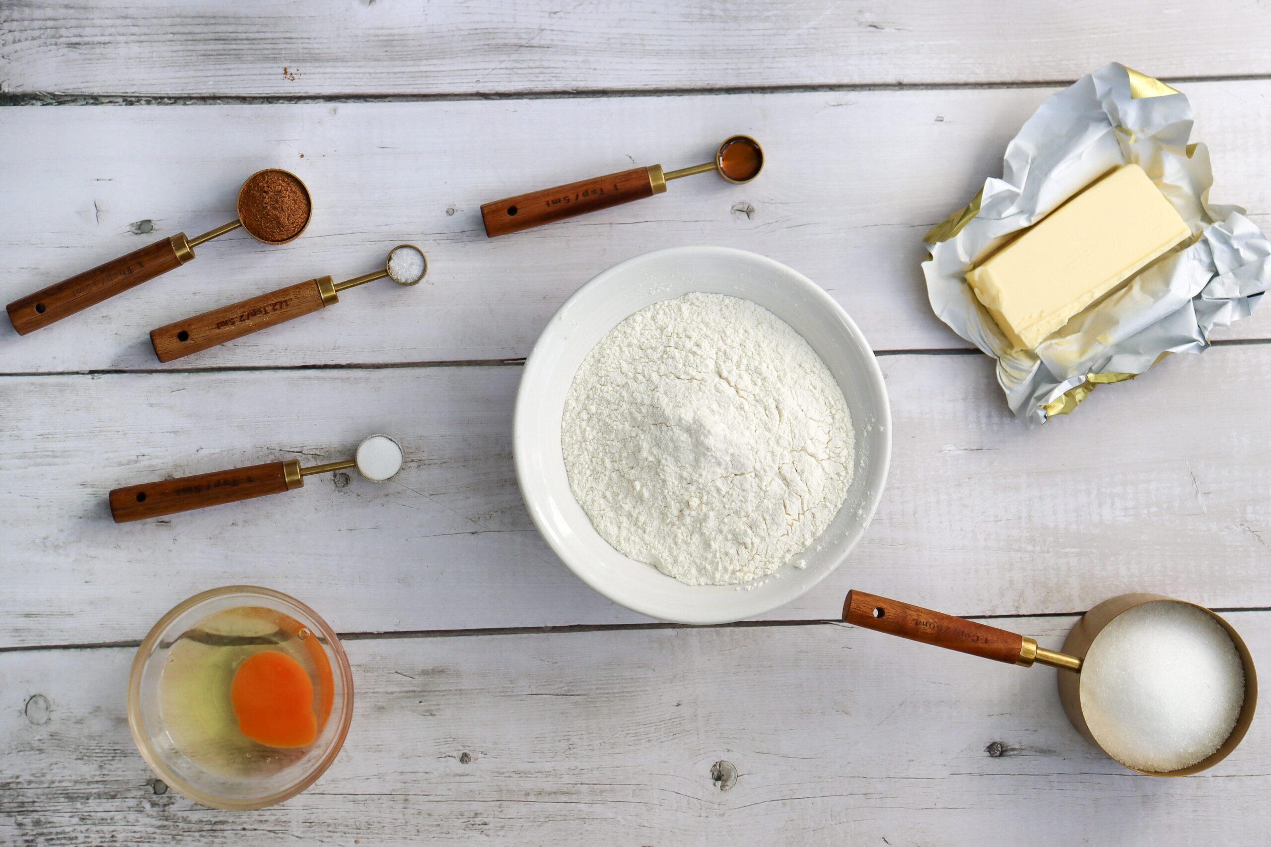 Cinnamon Sugar Cookies Process Ingredients
