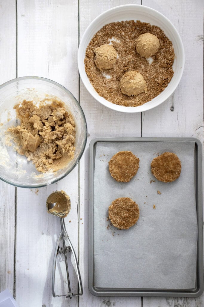 Cinnamon Sugar Cookies Process Photo