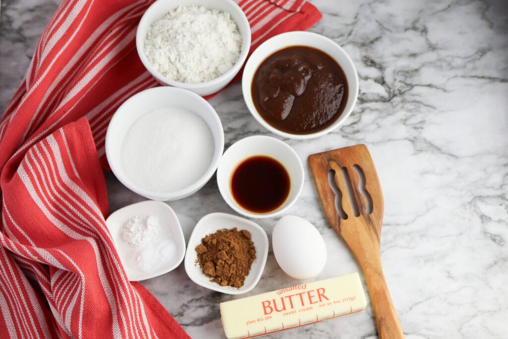 Apple Butter Snickerdoodle Cookies Process Ingredients