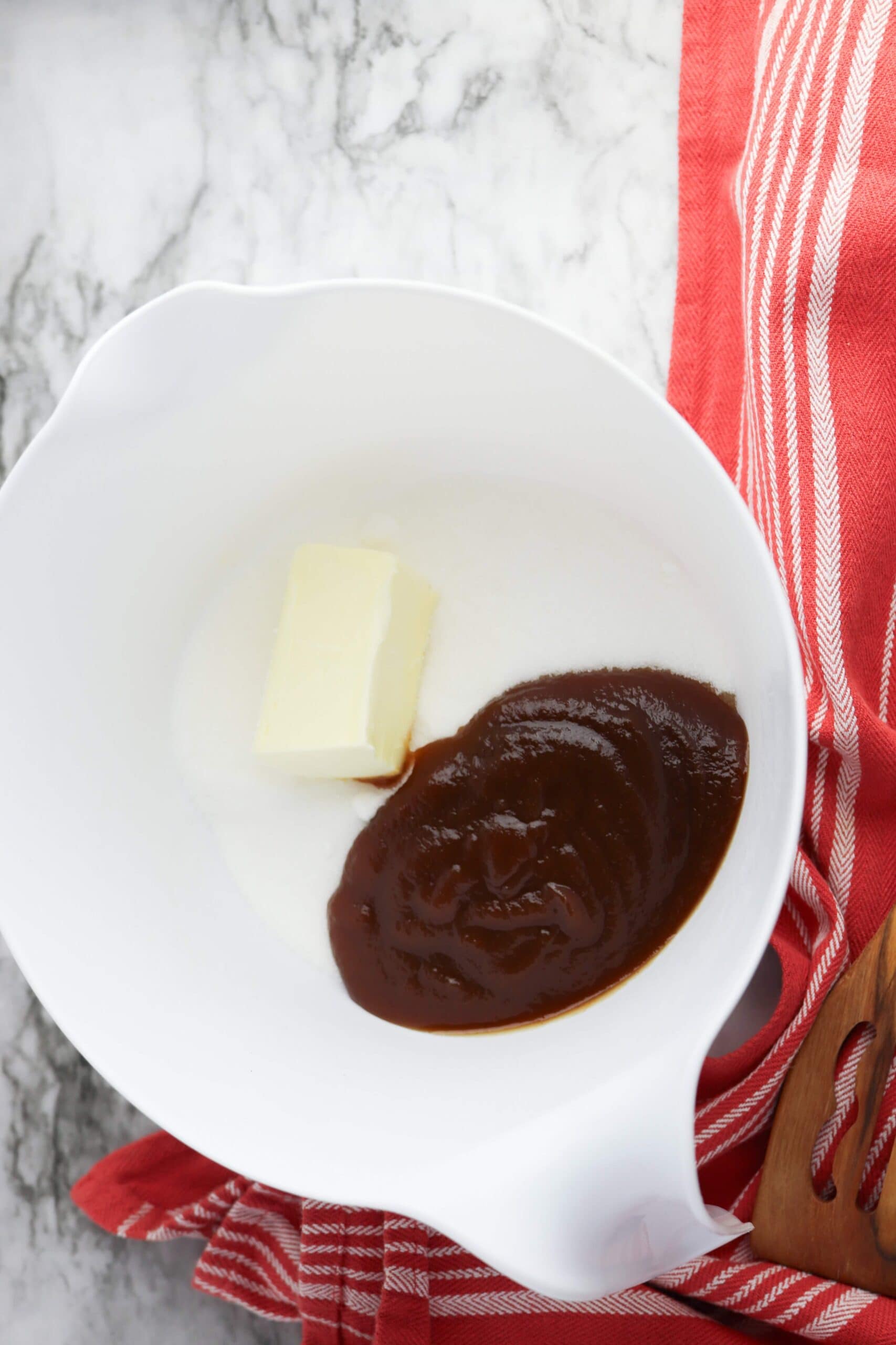 Apple Butter Snickerdoodle Cookies Process Photo