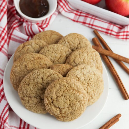 Apple Butter Snickerdoodle Cookies