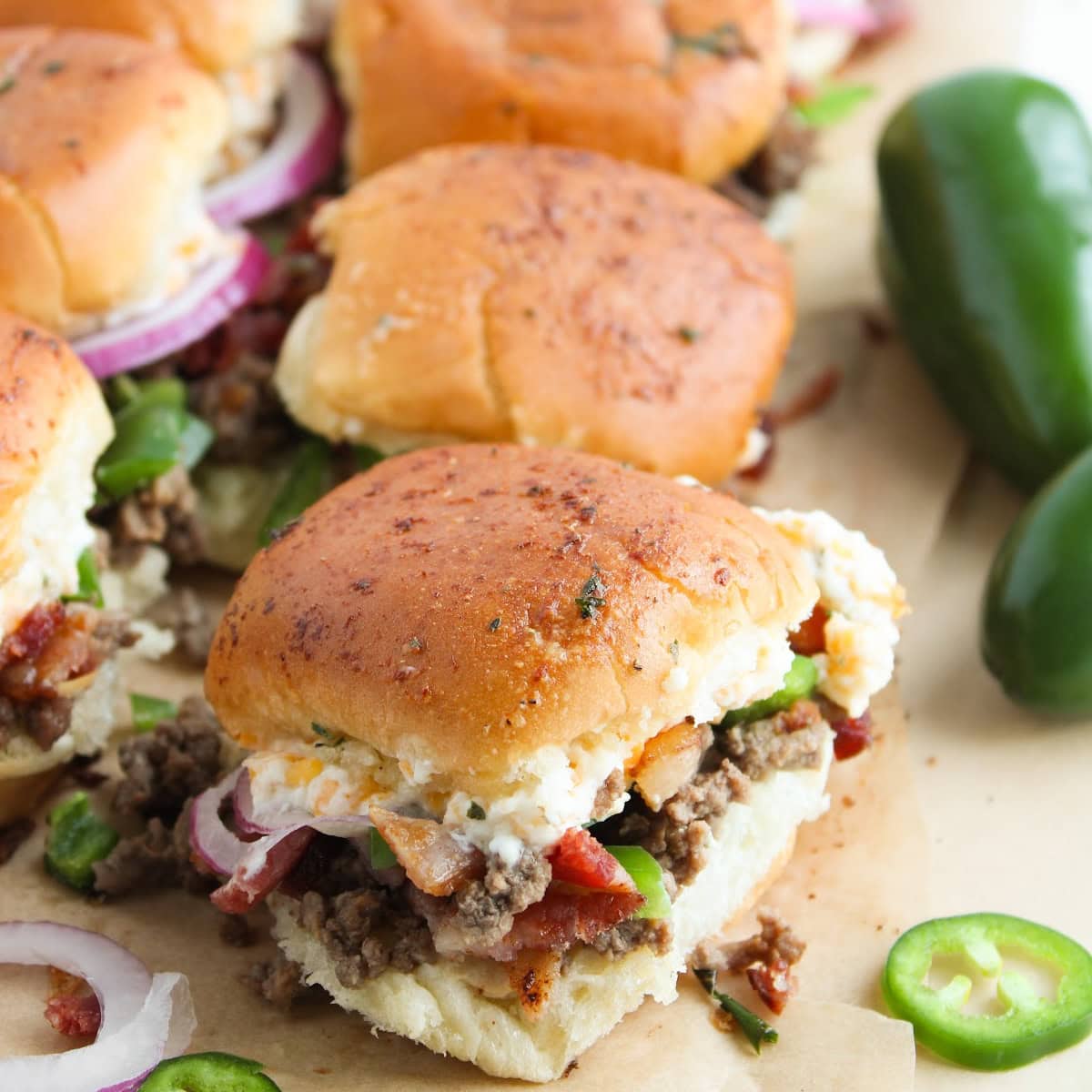 Jalapeño Popper Burger Sliders featured image