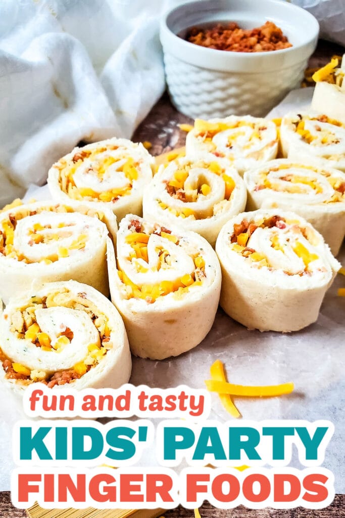 Kids’ Party Finger Foods-Crack Chicken Pinwheels