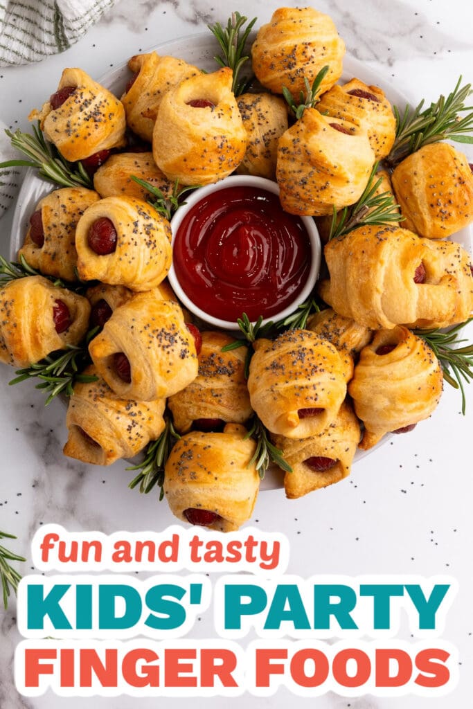 Kids’ Party Finger Foods-Flaky Mini Piggies in a Blanket