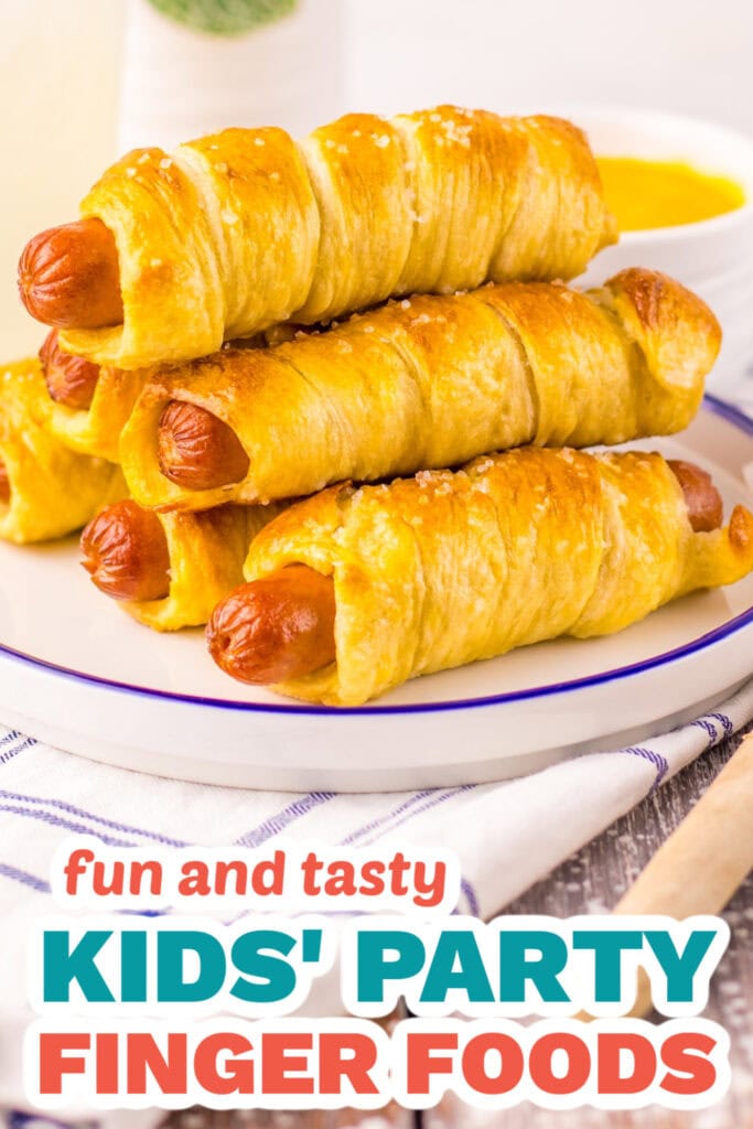 Kids’ Party Finger Foods-Homemade Pretzel Dogs