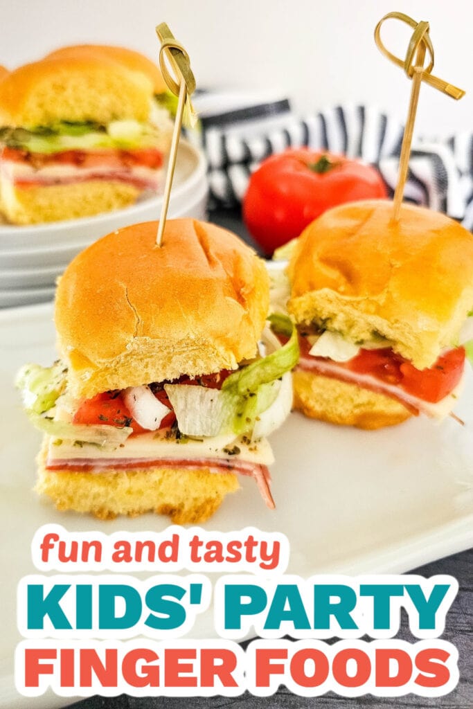 Kids’ Party Finger Foods-Italian Sub Sliders