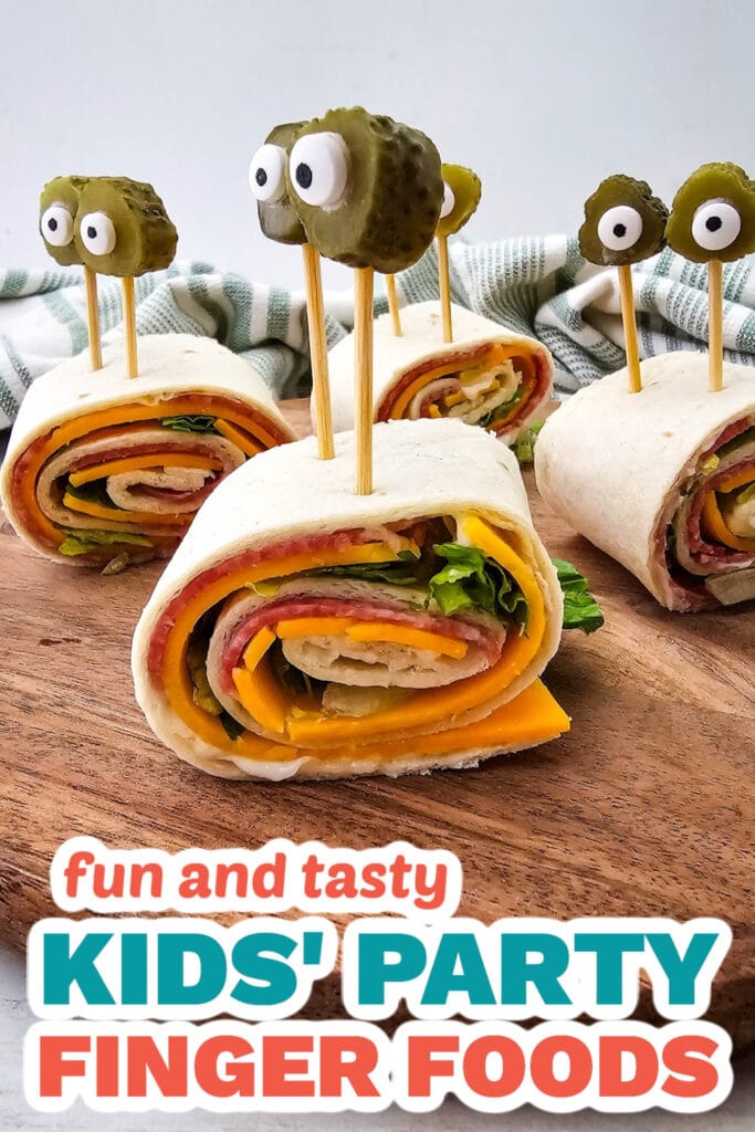 Kids’ Party Finger Foods-Snail Pinwheels