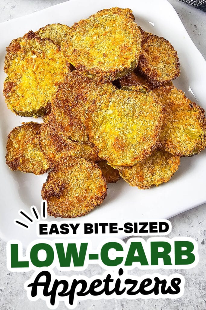 Low-Carb Appetizers-Air Fryer Pickle Chips