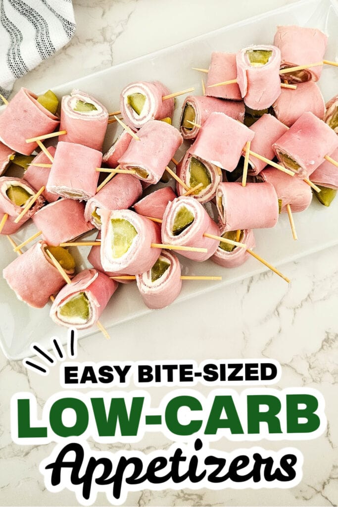 Low-Carb Appetizers-Pickle Ham Rolls
