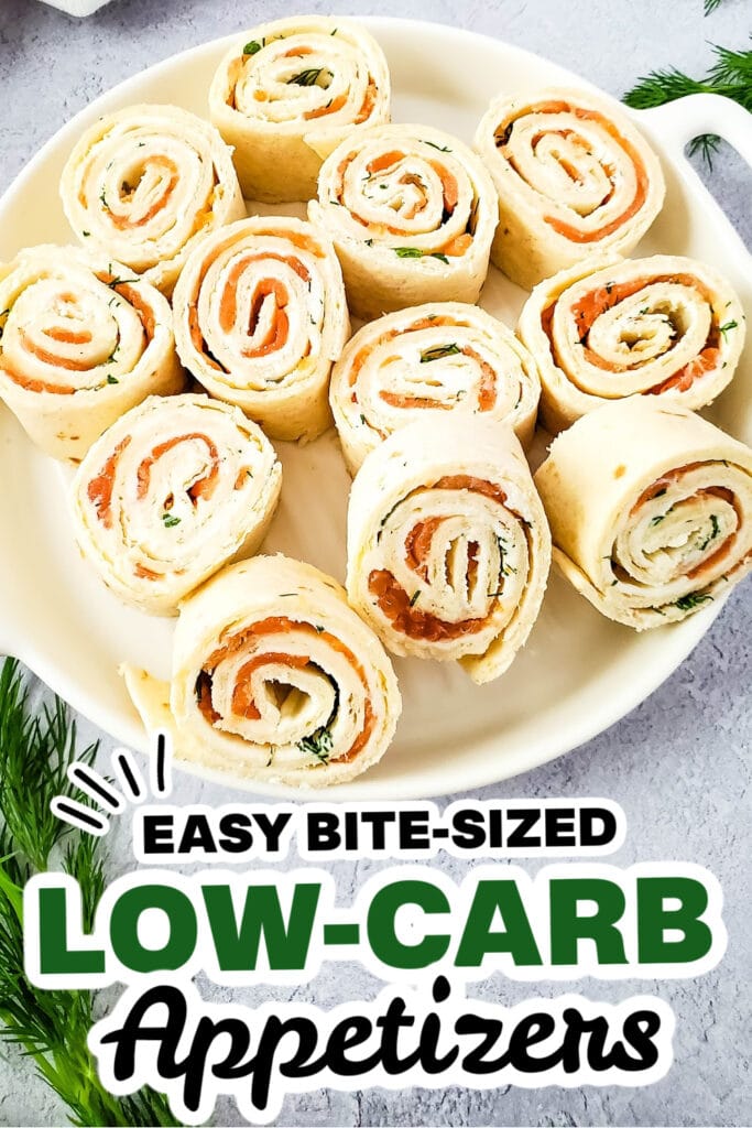 Low-Carb Appetizers-Smoked Salmon Pinwheels