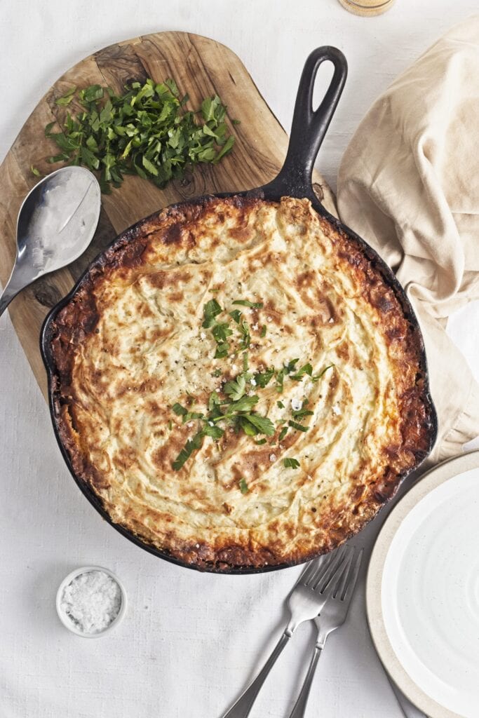 Mushroom Lentil Shepherds Pie Process Photo