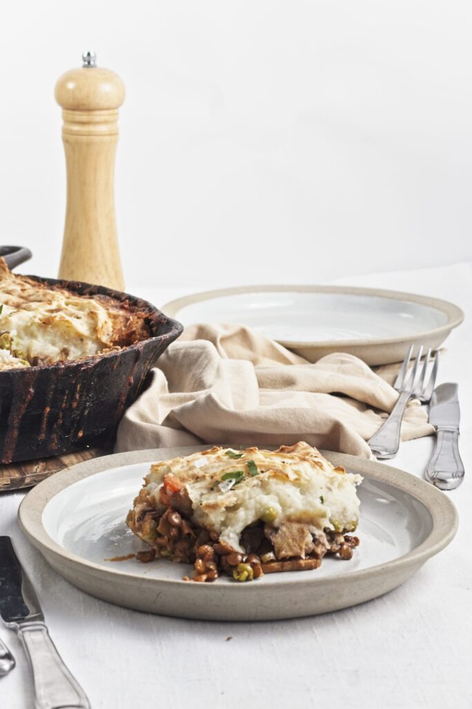 Mushroom Lentil Shepherds Pie Process Photo