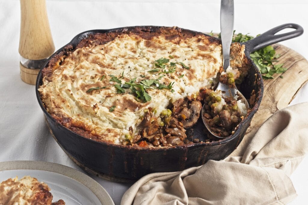 Mushroom Lentil Shepherds Pie
