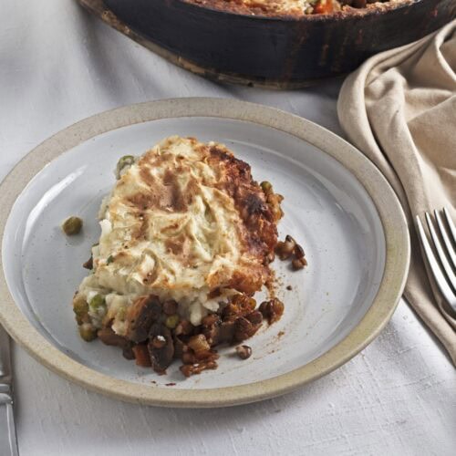 Mushroom Lentil Shepherds Pie
