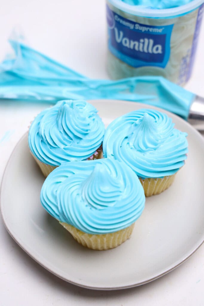 Octopus Cupcakes Process Photo