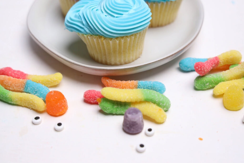 Octopus Cupcakes Process Ingredients