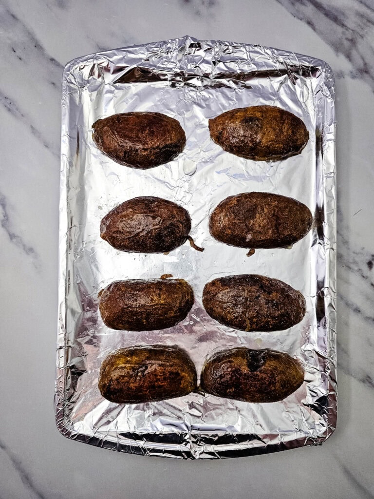 Jalapeno Popper Potato Skins Process Photo
